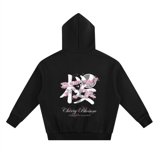 Cherry Blossom Boxy Finishsed Black